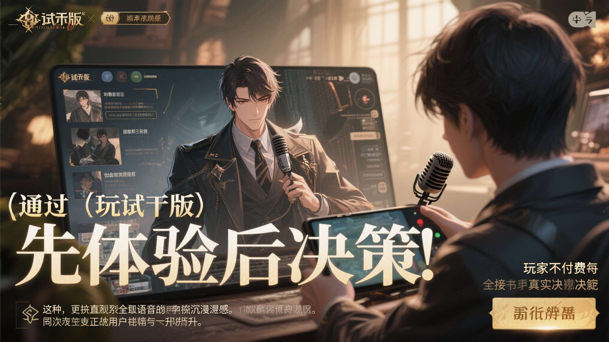 沉浸式恋爱视觉小说游戏《心象演算》剧情确定将以全语音形式实装!免费试玩版预计将于 5 月 14 日左右更新 通过试玩版,玩家可以在不付费的前提下,直接体验到全语音剧情带来的沉浸感,从而形成